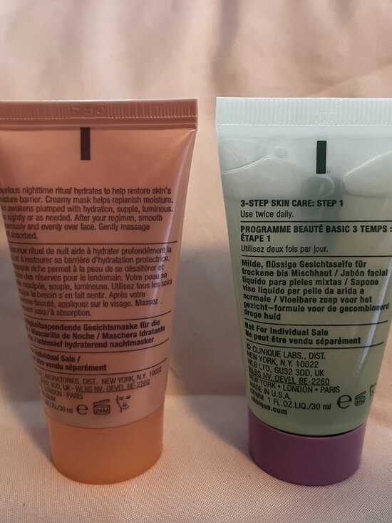 CLINIQUE bundle of 2 moisture surge &all about clean liquid facial soap 3.4 oz - Picture 2 of 2